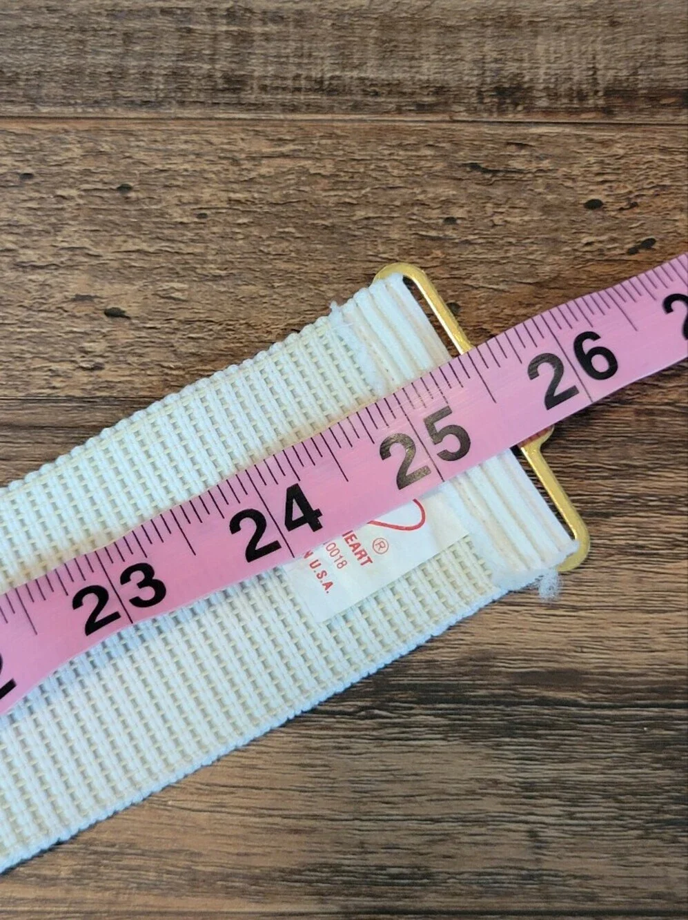 Vintage Goodheart Stretch Belt with Ornate Gold-Tone Buckle